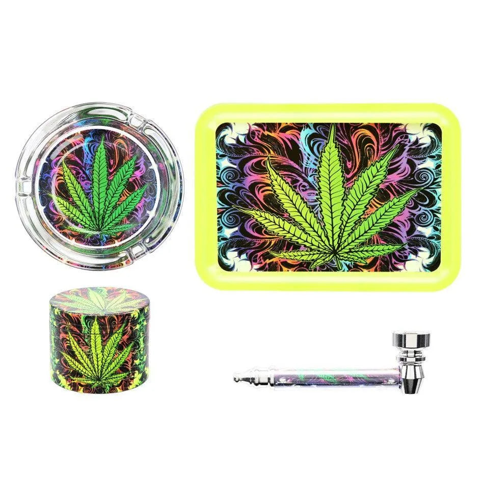Grinder Set 4-piece glows in the dark