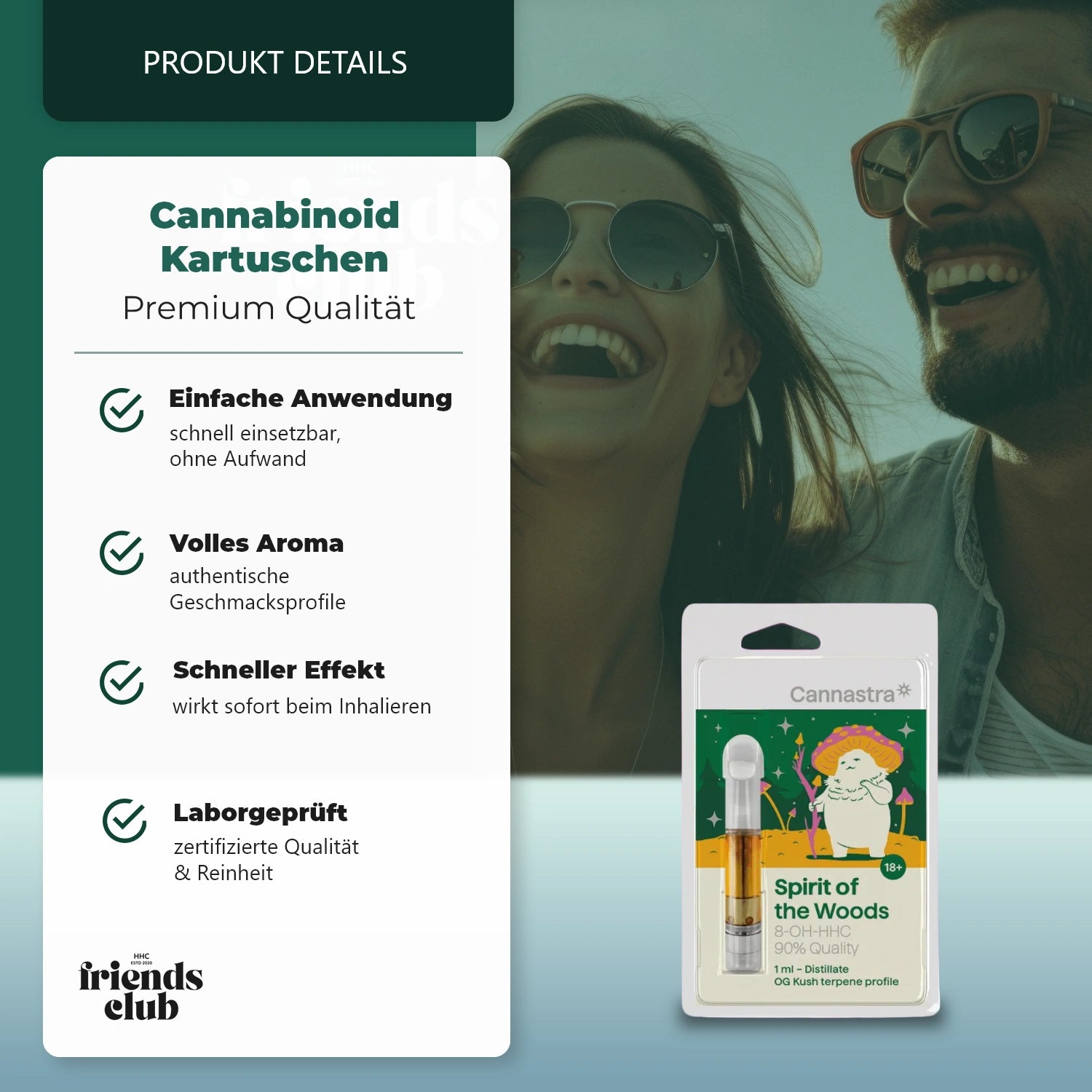 8-OH-HHC Cartridge Spirit of the Woods 90% 1ml-Smagro GmbH