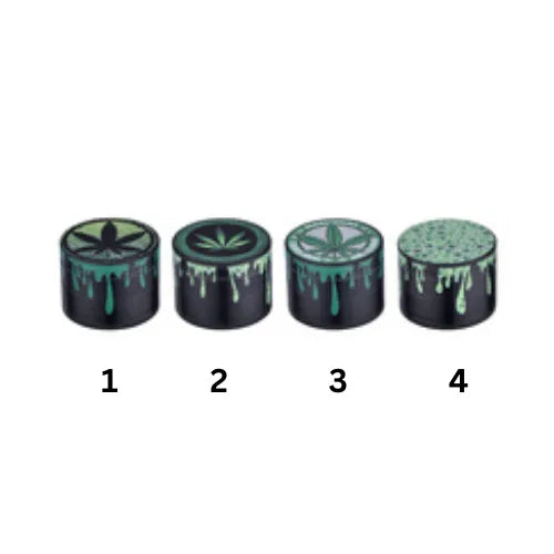 4-piece Grinder – Drip Leaf Design
