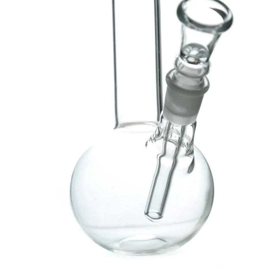 Bullet Glass Bong with Curved Mouthpiece H: 18cm