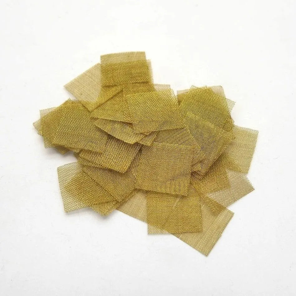 4 darab négyzet alakú, finom rézszűrő, laza, 25 mm