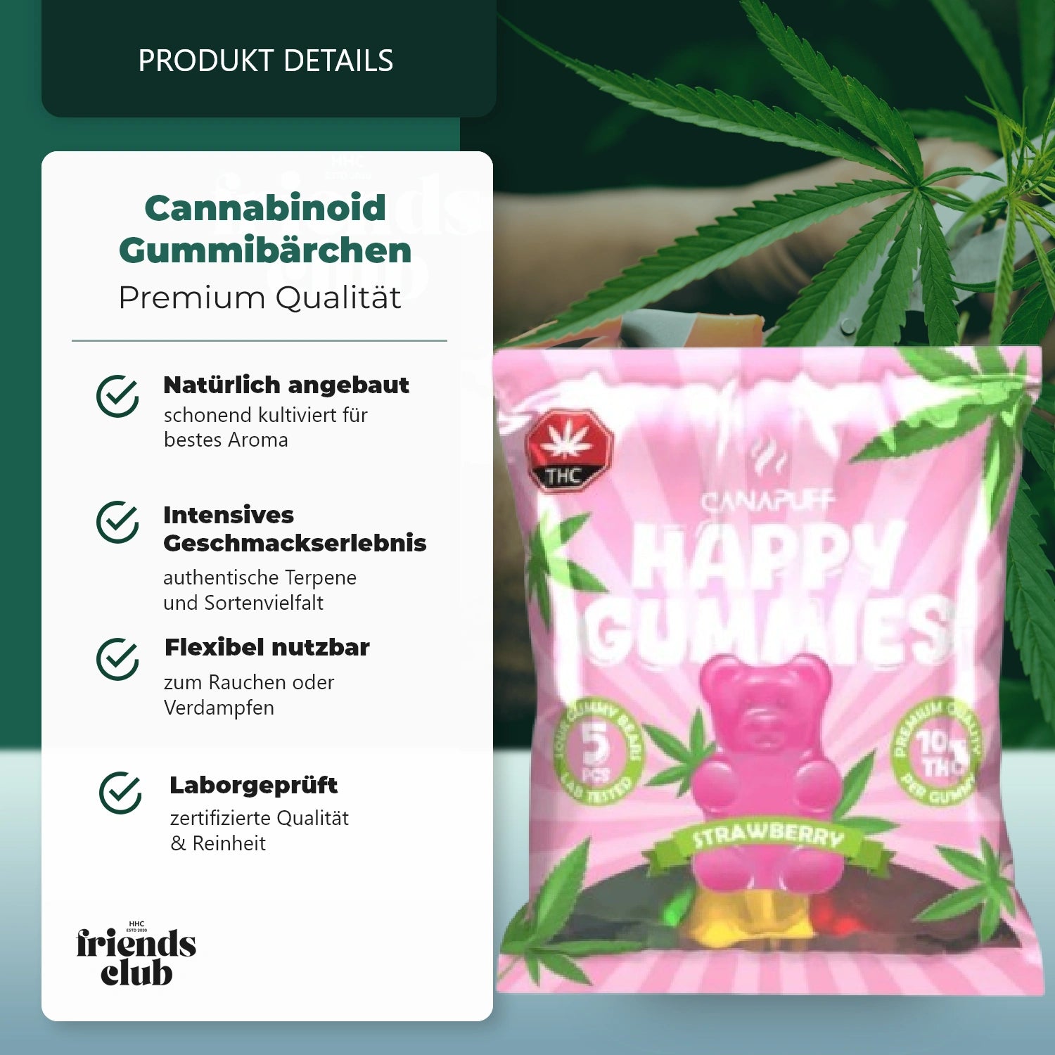 Aroma THC Gomas Strawberry 5Un-HHCFriends