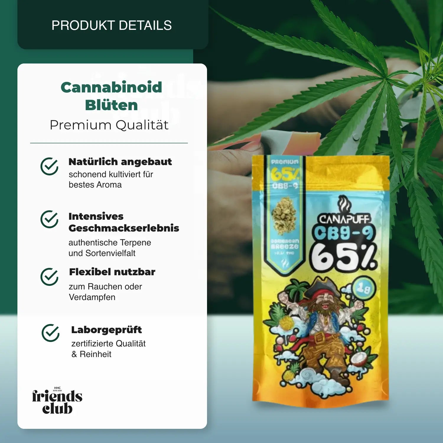 CBG9 Flowers - Caribbean Breeze 65% - hhcfriends