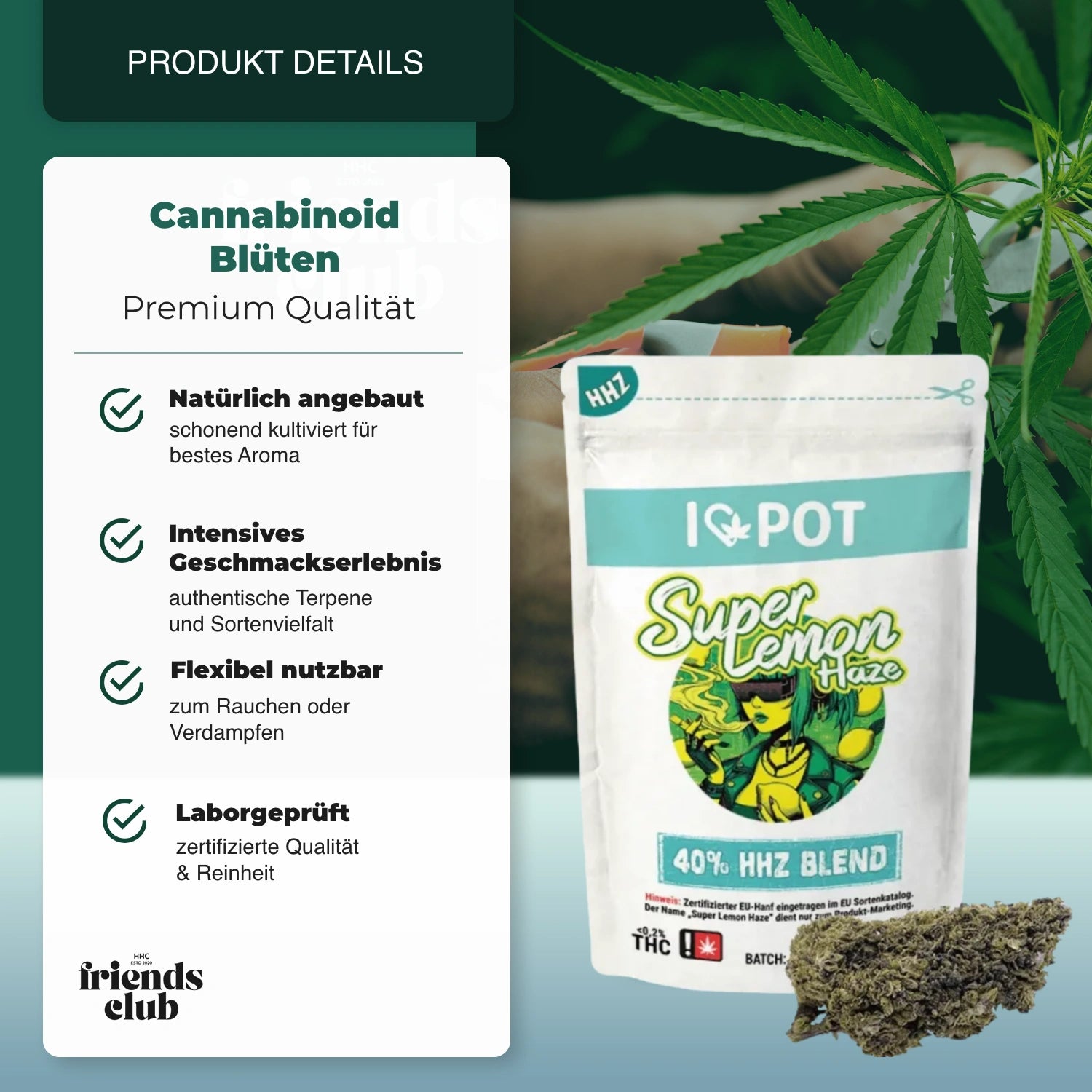 HHZ Flower Super Lemon Haze 40%-Smagro GmbH