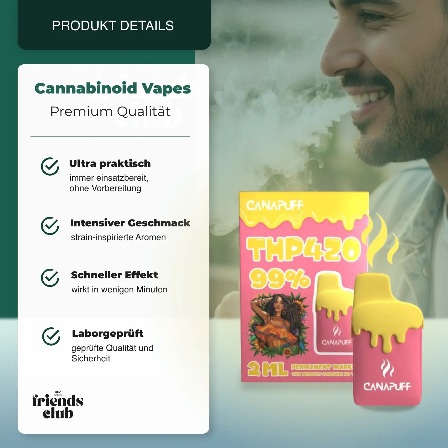 Vaper THP420 - Permanent Marker 99% 2ml - hhcfriends