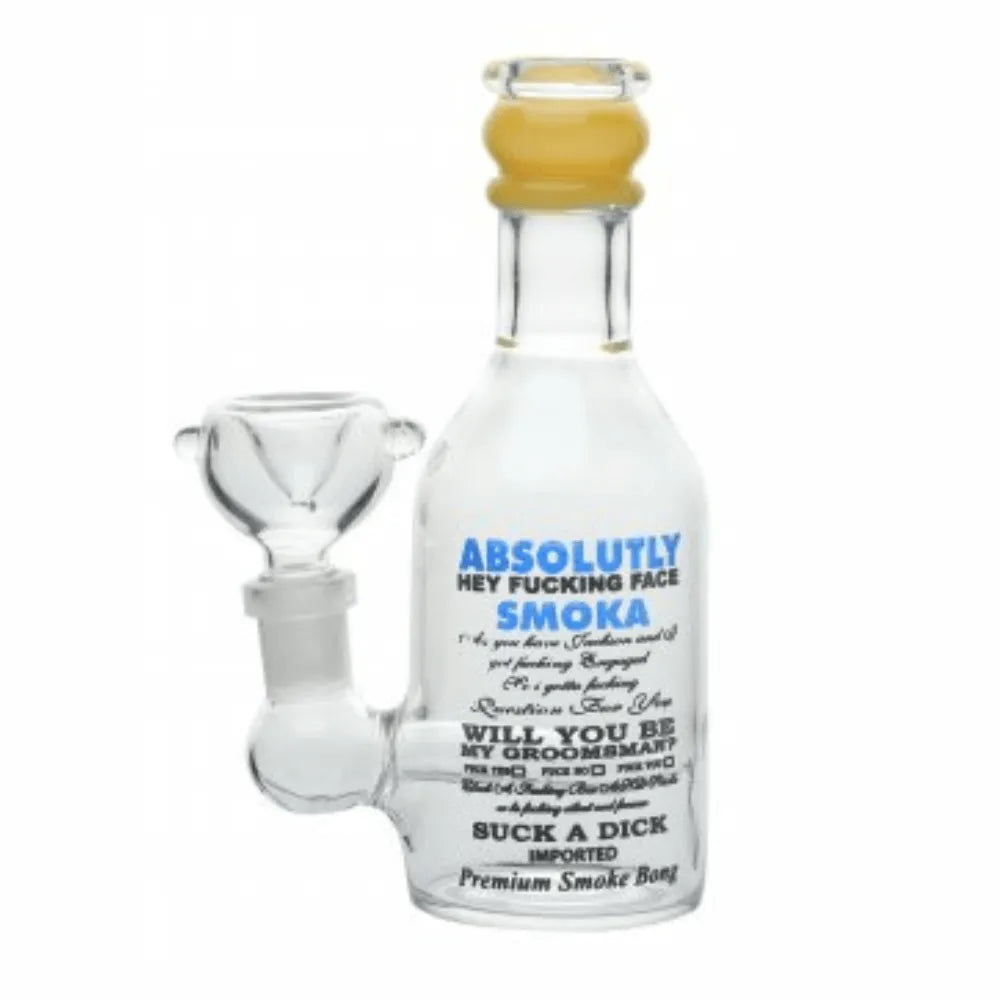 Glass bong "Absolute Wodka" – 16 cm