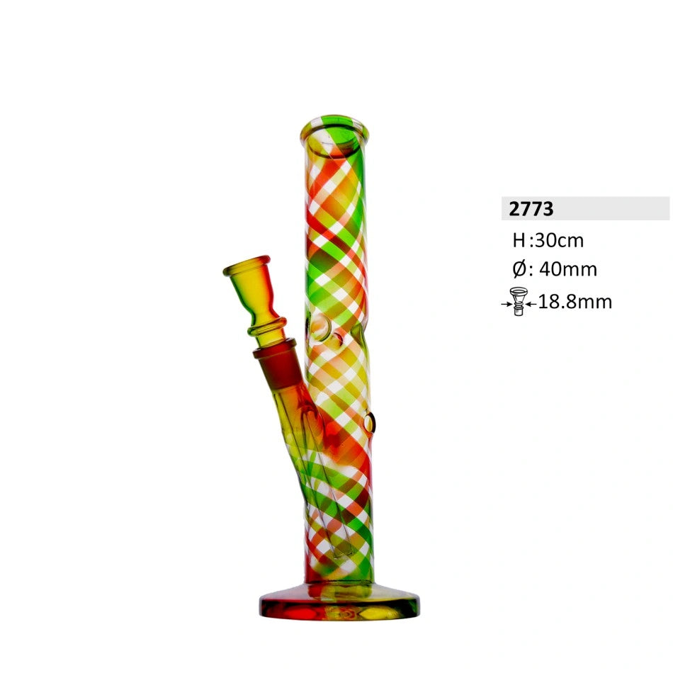 Glass bong with ice | Height: 30cm Joint: 18.8mm Diameter: 40mm