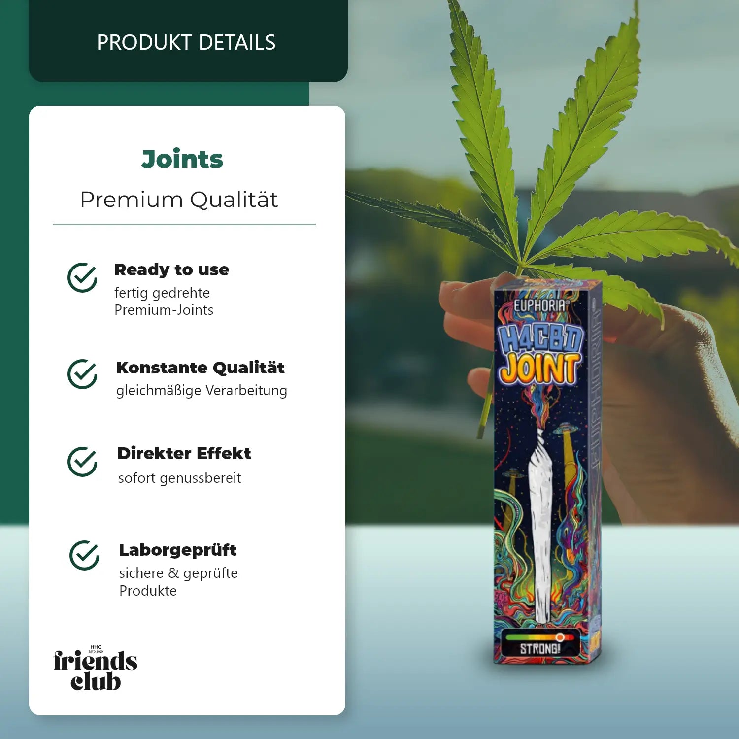 H4CBD Prerolled Joint-Smagro GmbH