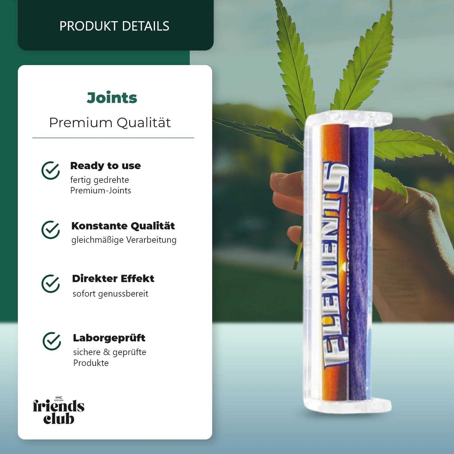 Elements conical cigarette/Joint rolling machine King Size 110 mm - HHCFriends