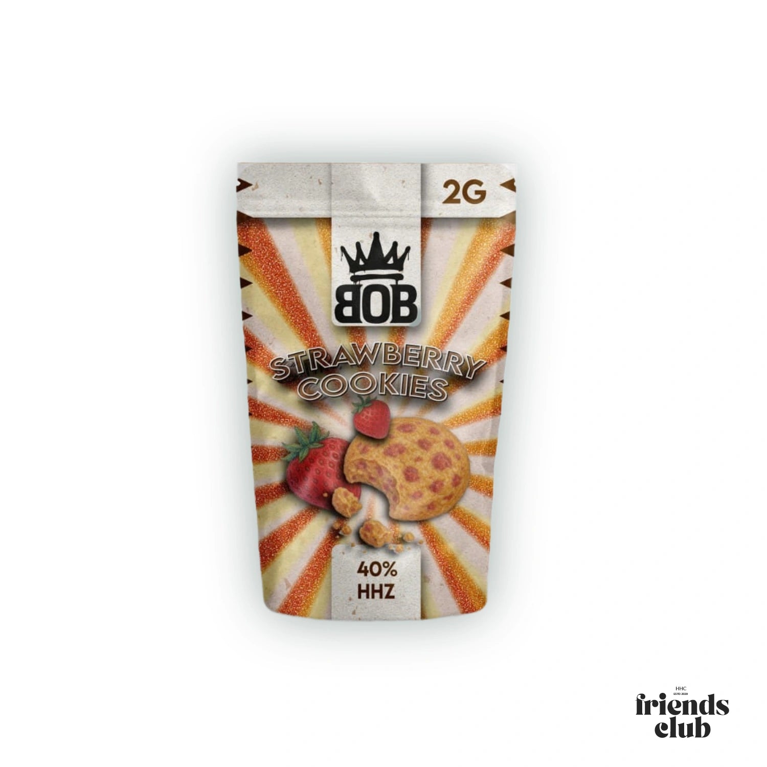 BOB HHZ Flowers Strawberry Cookies 40%