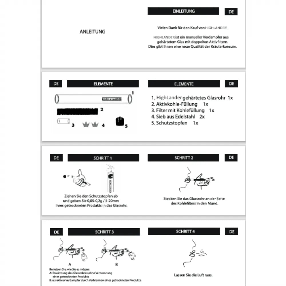 Highlander manuele Vaporizer