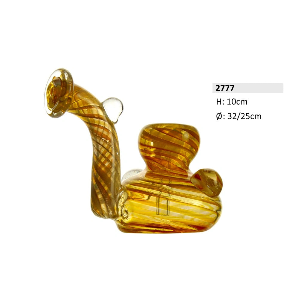 Heavy glass bong | H: 10cm Ø: 32/25mm