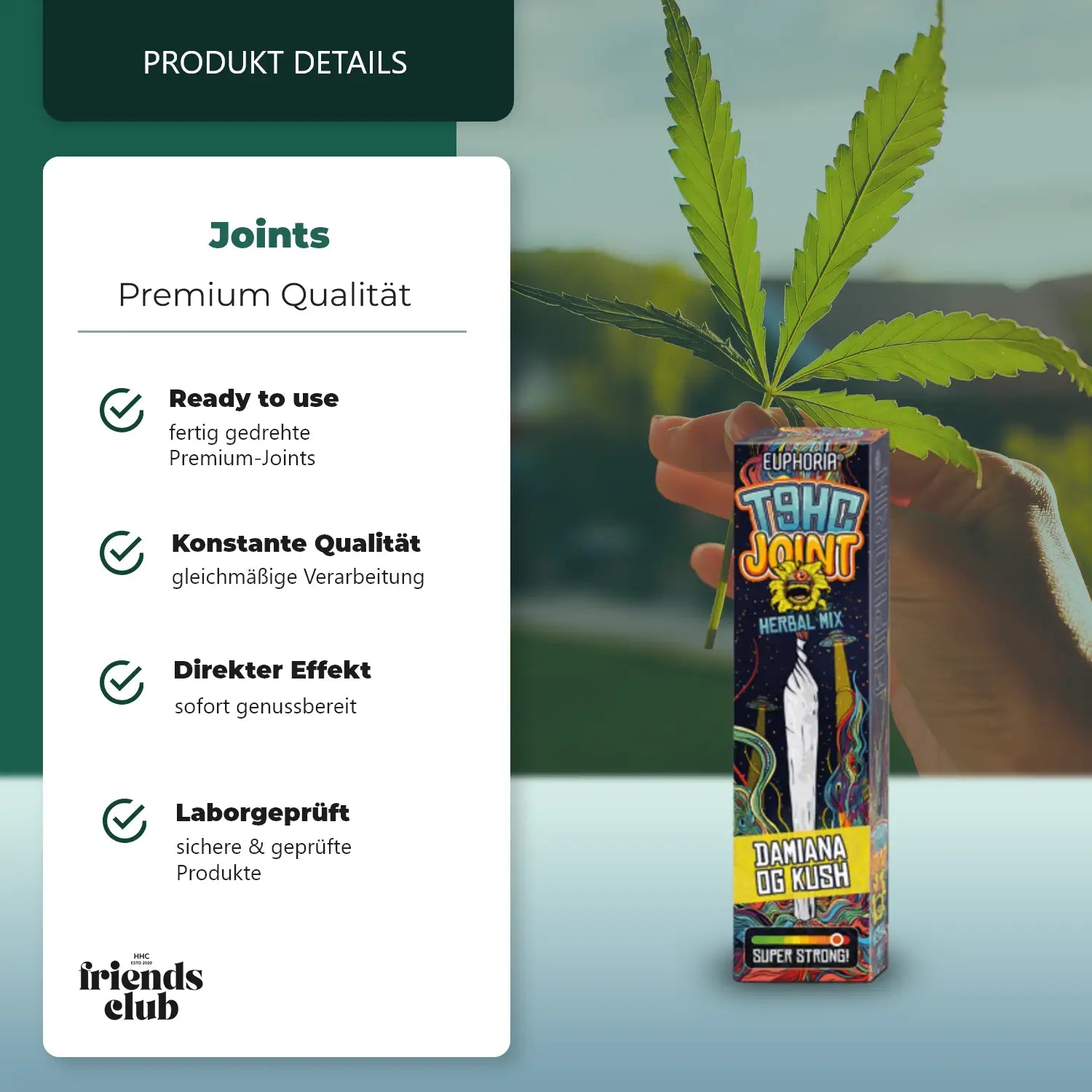 T9HC Joint Amestec din plante – Damiana OG 1,3g-Smagro GmbH