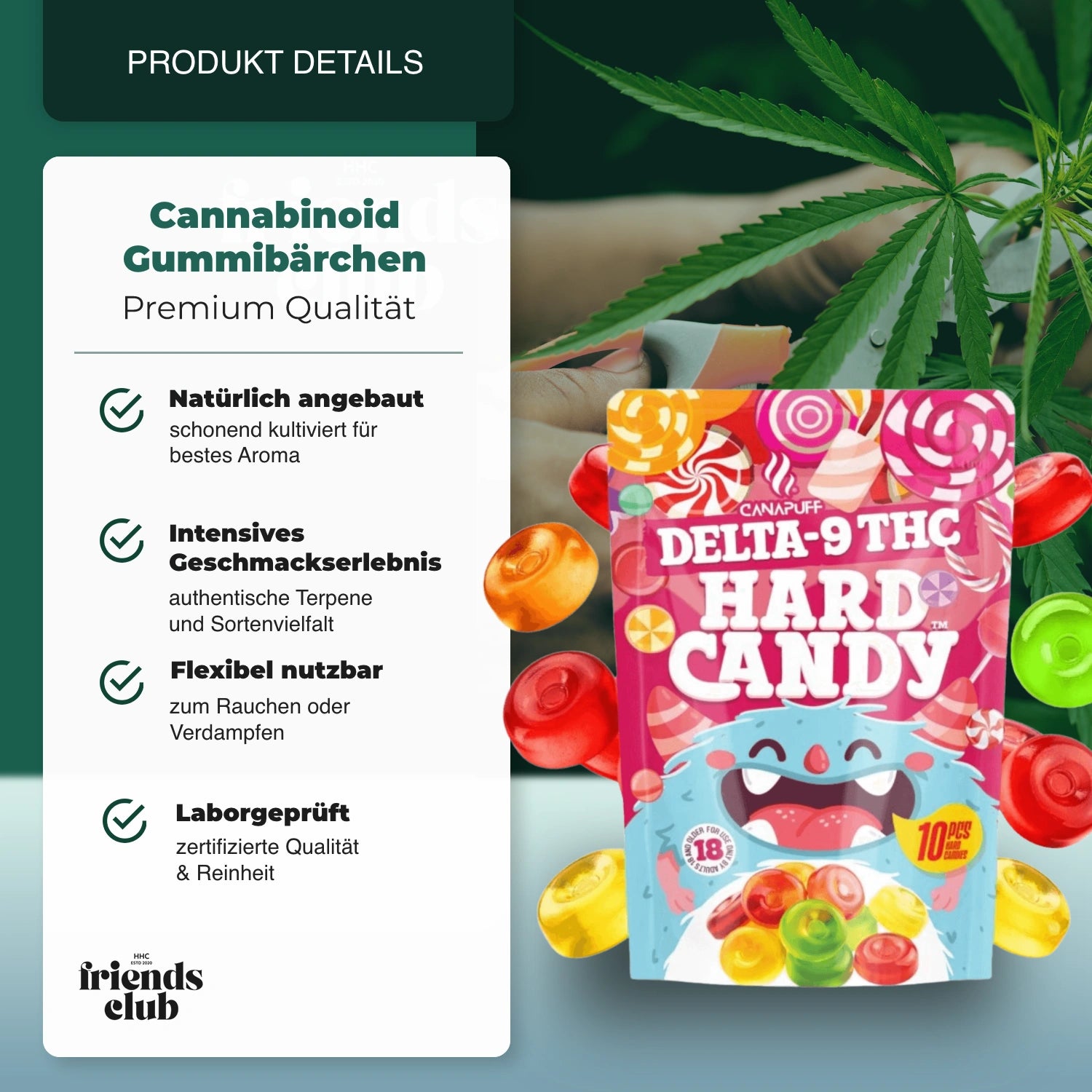 THC Hard Candy 5 Pieces - HHCFriends