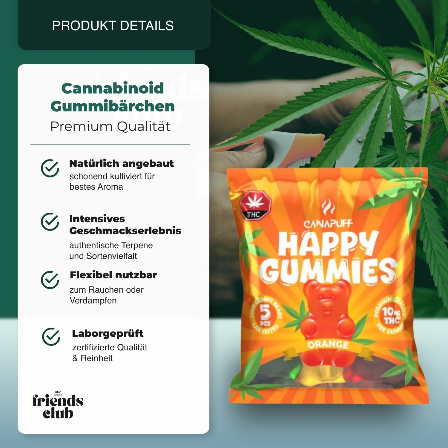 Aroma THC Gomas Laranja 5Un-HHCFriends