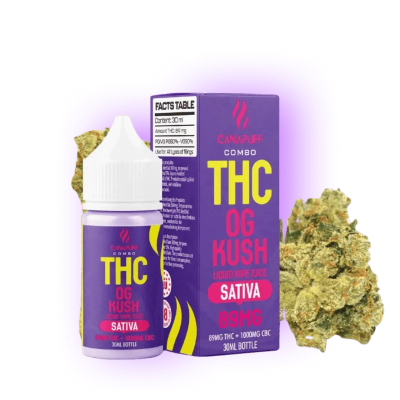 THC Liquid OG Kush 89mg THC/1000mg CBC 30ml