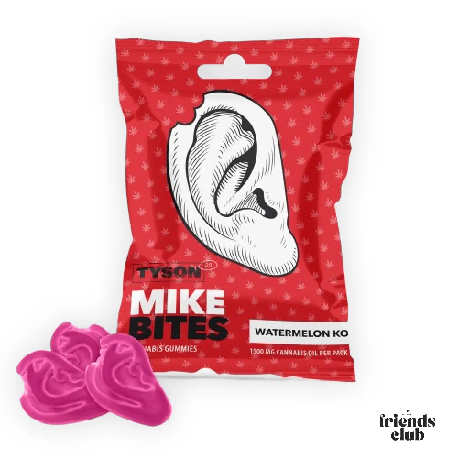 Tyson 2.0 Mike's Bites Gummies Arôme Pastèque KO 12 pièces