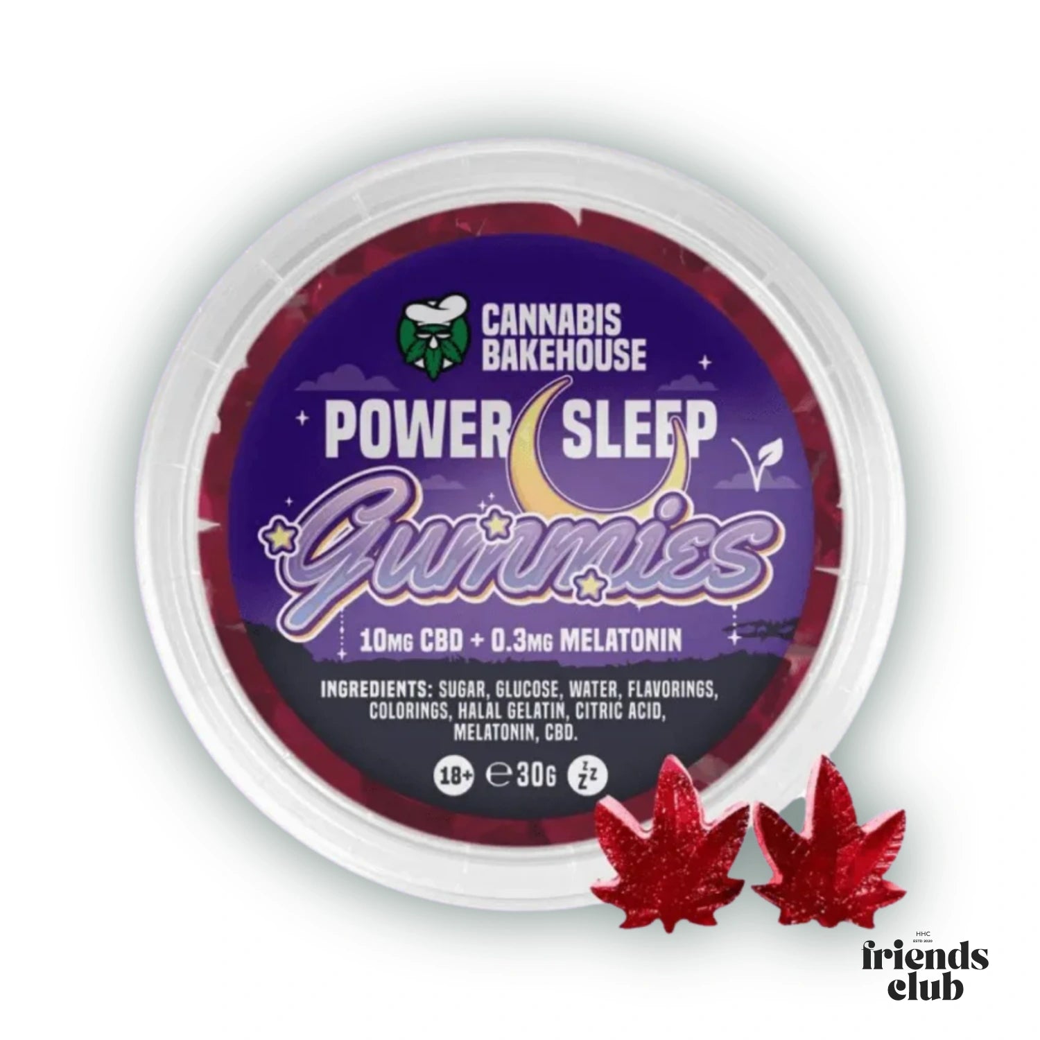 CBD Sleep Gummibeertjes Leaves BLACKCURRANT 30g - hhcfriends