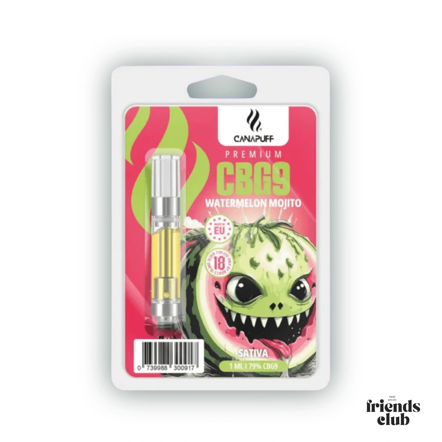 CBG9 Cartridge Watermelon Mojito 79% 1ml - hhcfriends