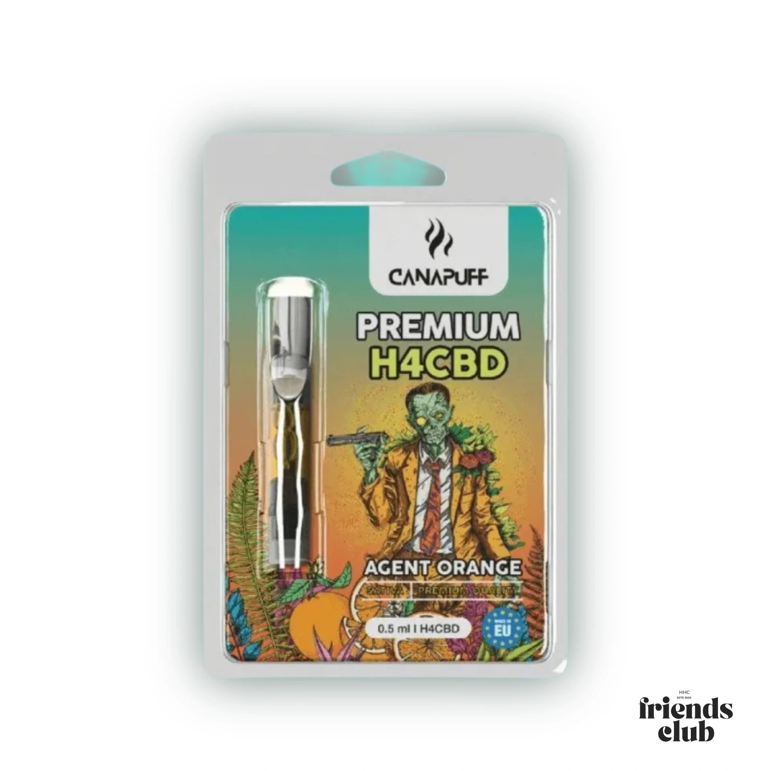 Cartucho H4CBD Agent Orange 1ml - hhcfriends