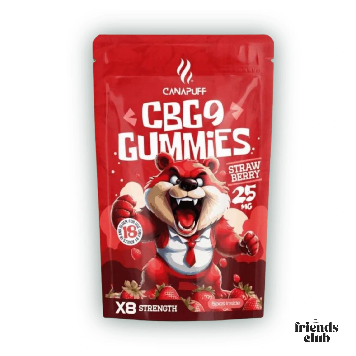CBG9 Gummies Strawberry 5 Pieces - hhcfriends