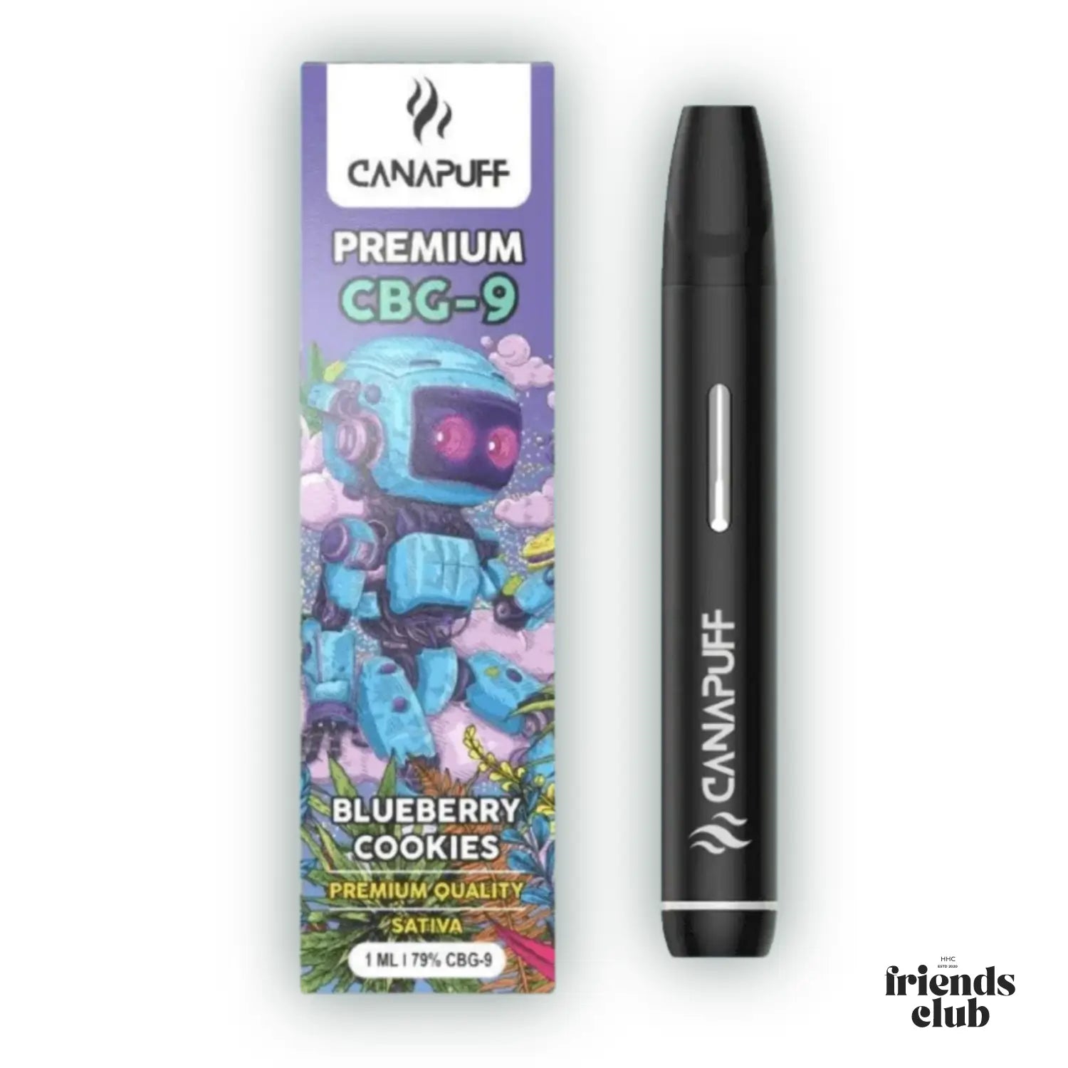 CBG9 Vape Blueberry Cookie 79% 1ml - hhcfriends