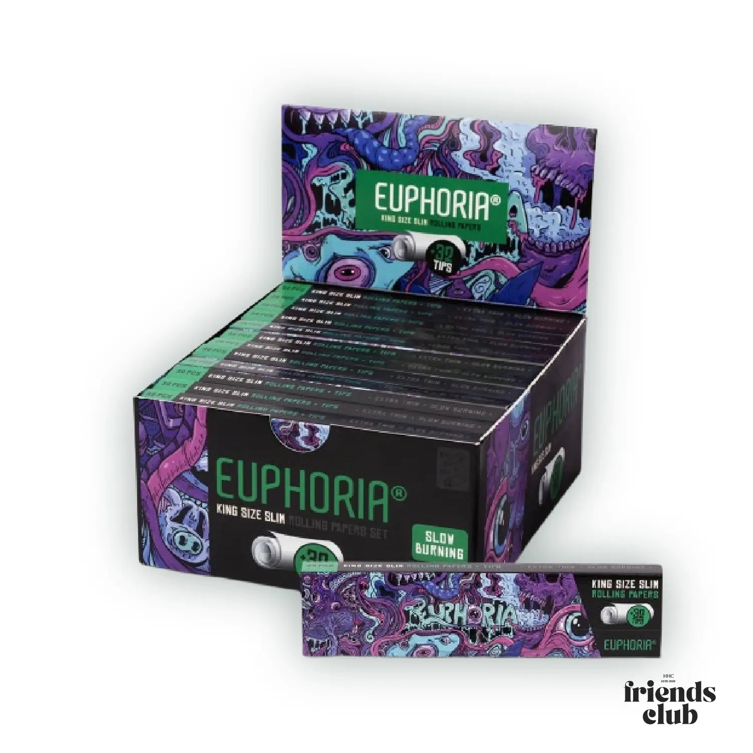 Psychedelic Rolling Papers Kingsize Slim + Filter