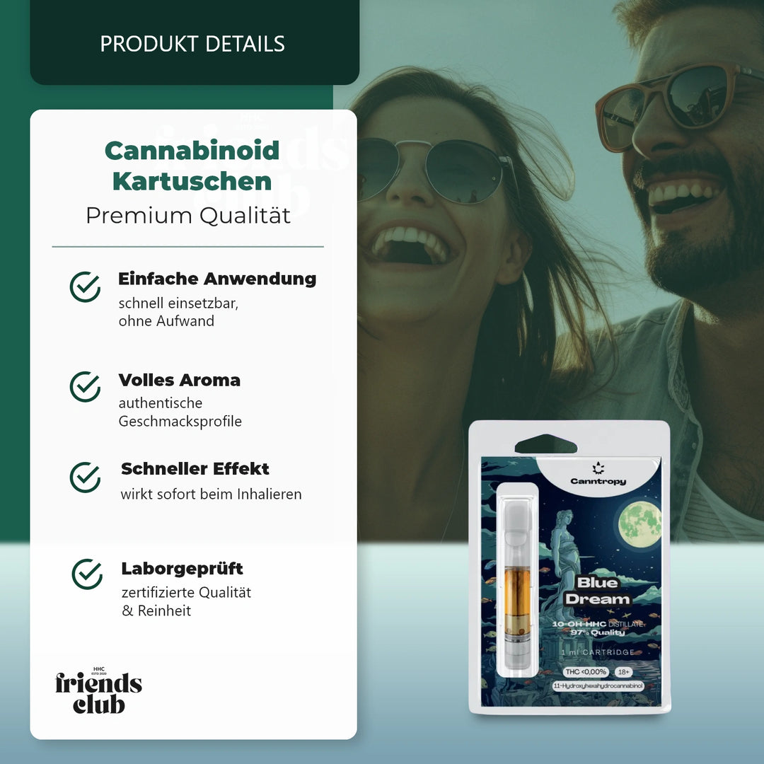10 Cartușe OH Blue Dream 97% 1ml - Smagro GmbH
