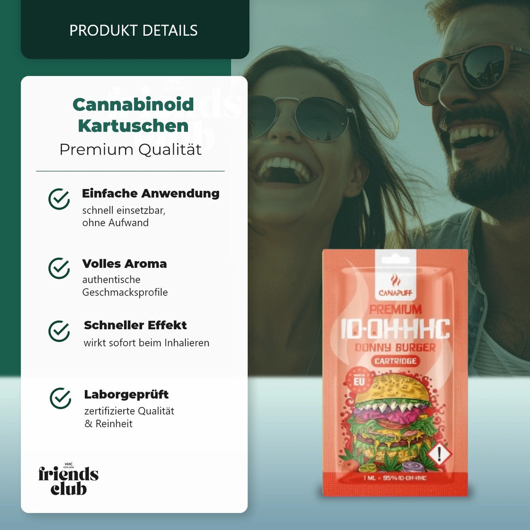 Cartuș 10-OH Donny Burger 95% 1ml - Smagro GmbH