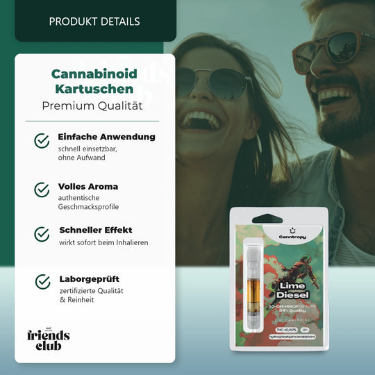 Cartuș 10-OH-P Lime Diesel 94% 1ml - Smagro GmbH