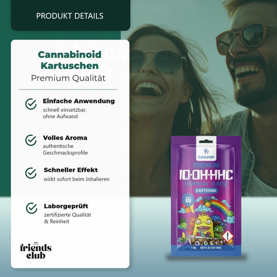 Cartuș 10-OH Rainbow Runtz 95% 1ml - Smagro GmbH