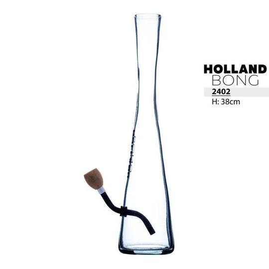 Hollandbong fără orificiu de aerisire – Clar 38cm