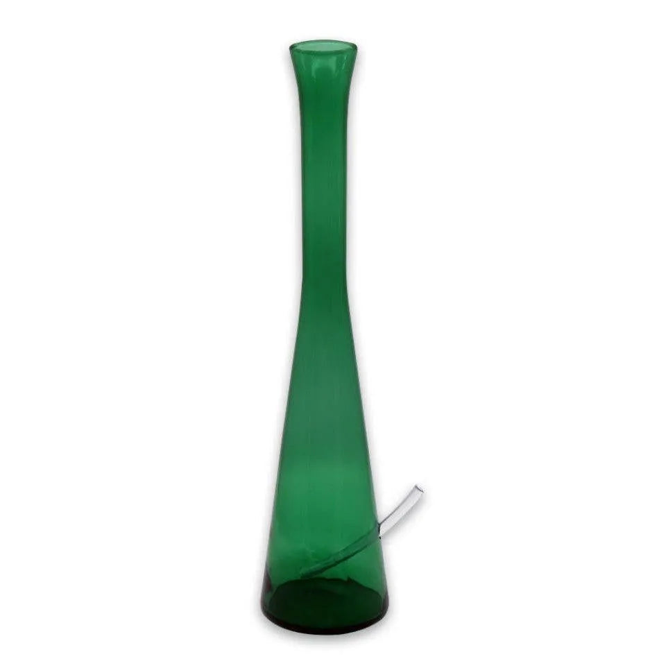 Bong olandez 38cm verde fără orificiu de aerisire - cu furtun
