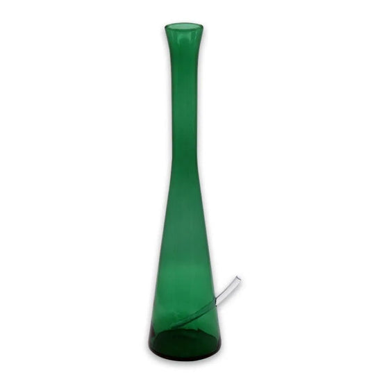 Bong olandez 38cm verde fără orificiu de aerisire - cu furtun