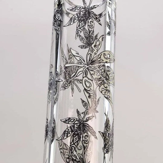 Black Leaf Glow Star Bong cu gheață