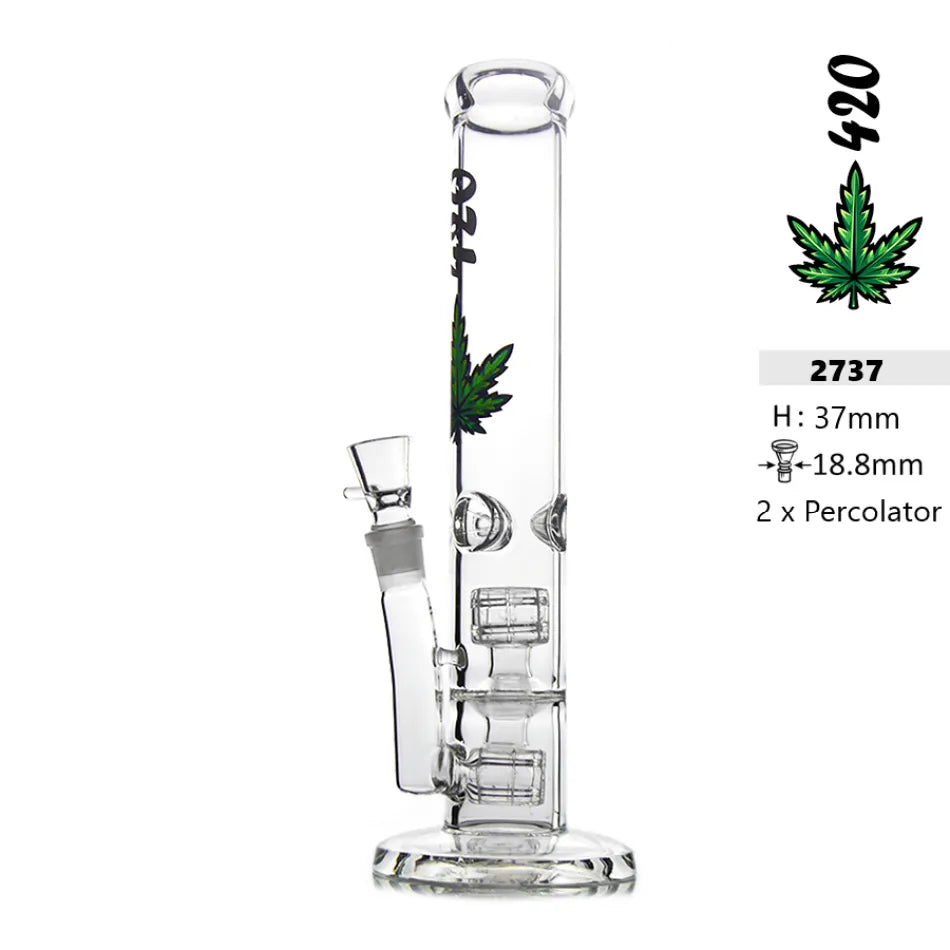 Bong de vidrio pesado 420 35cm