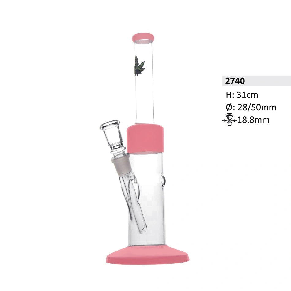 Glasbong Hell Lila - 31cm-HHCFriends