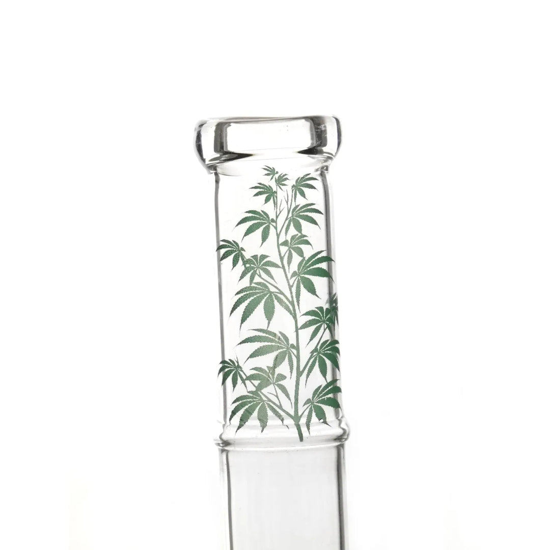 Fajka do palenia ze szklanym kulistym wzorem 17 cm