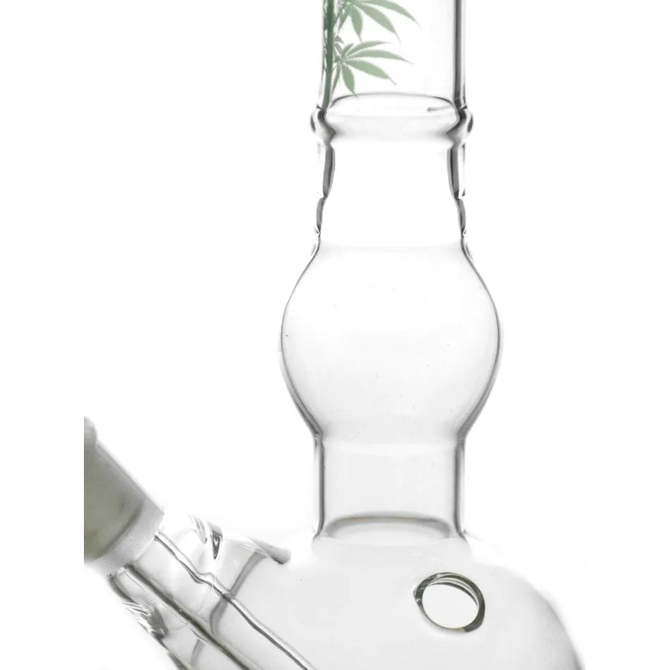 Bong din sticlă Bullet cu burtă 19 cm