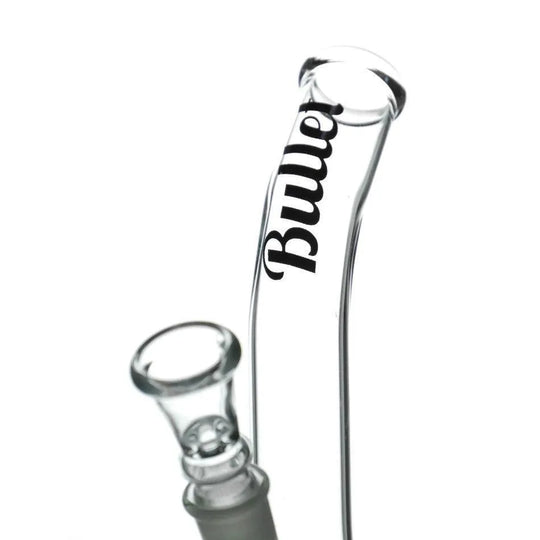 Bong din sticlă Bullet cu gură curbată H: 18cm