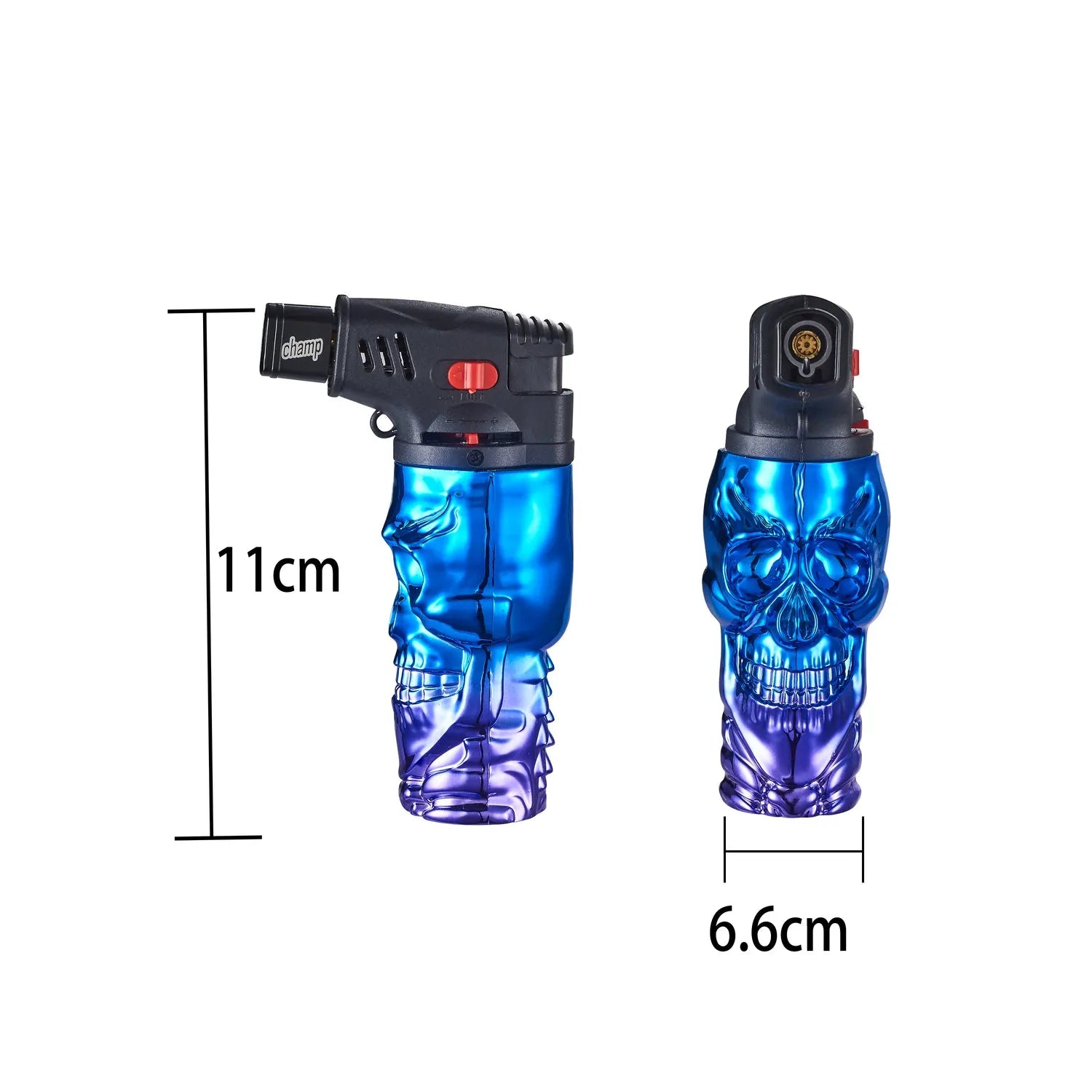 Briquet Skull avec Jetflame