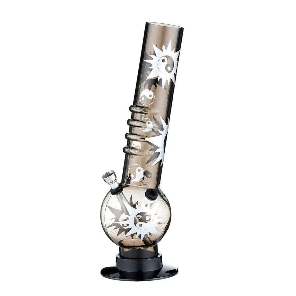 Acrylic Bong Ball black/white YingYang H: 32cm