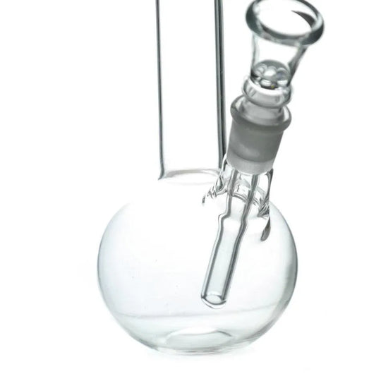 Bong din sticlă Bullet cu gură curbată H: 18cm