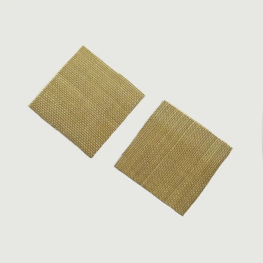 4 site fine pătrate din alamă libere 25mm