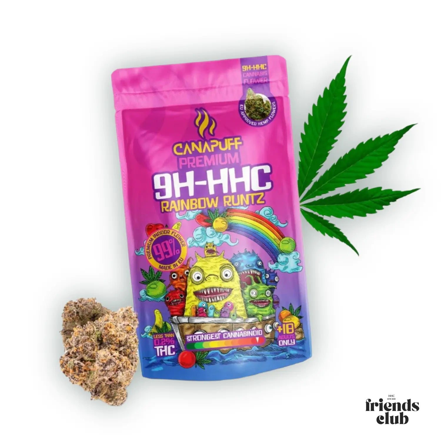 9H-HHC Flowers Rainbow Runtz 99%