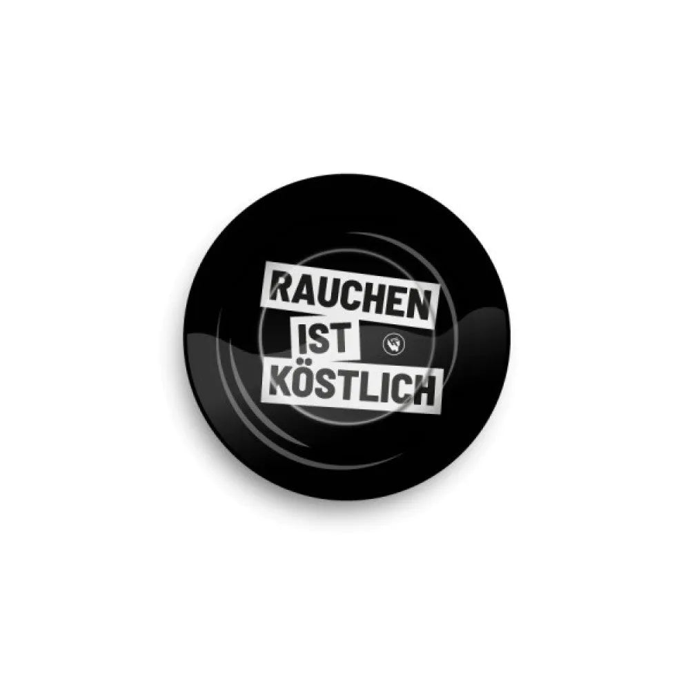 FIRE-FLOW™ Scrumieră metalică Fumatul este delicios, Ø: 14 cm