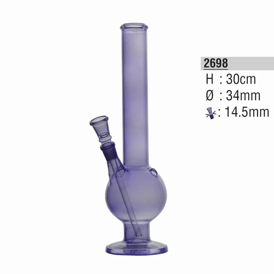 Glass Bong Sphere 30cm Purple Metallic