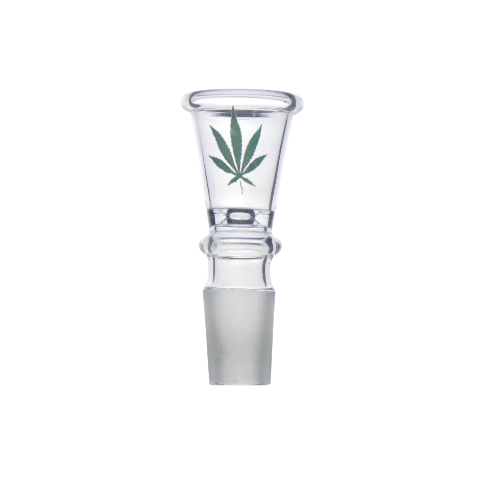 Cap din sticlă cu frunză – Conic 7,5 cm