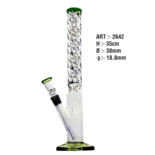 Bong din sticlă Twister 35cm