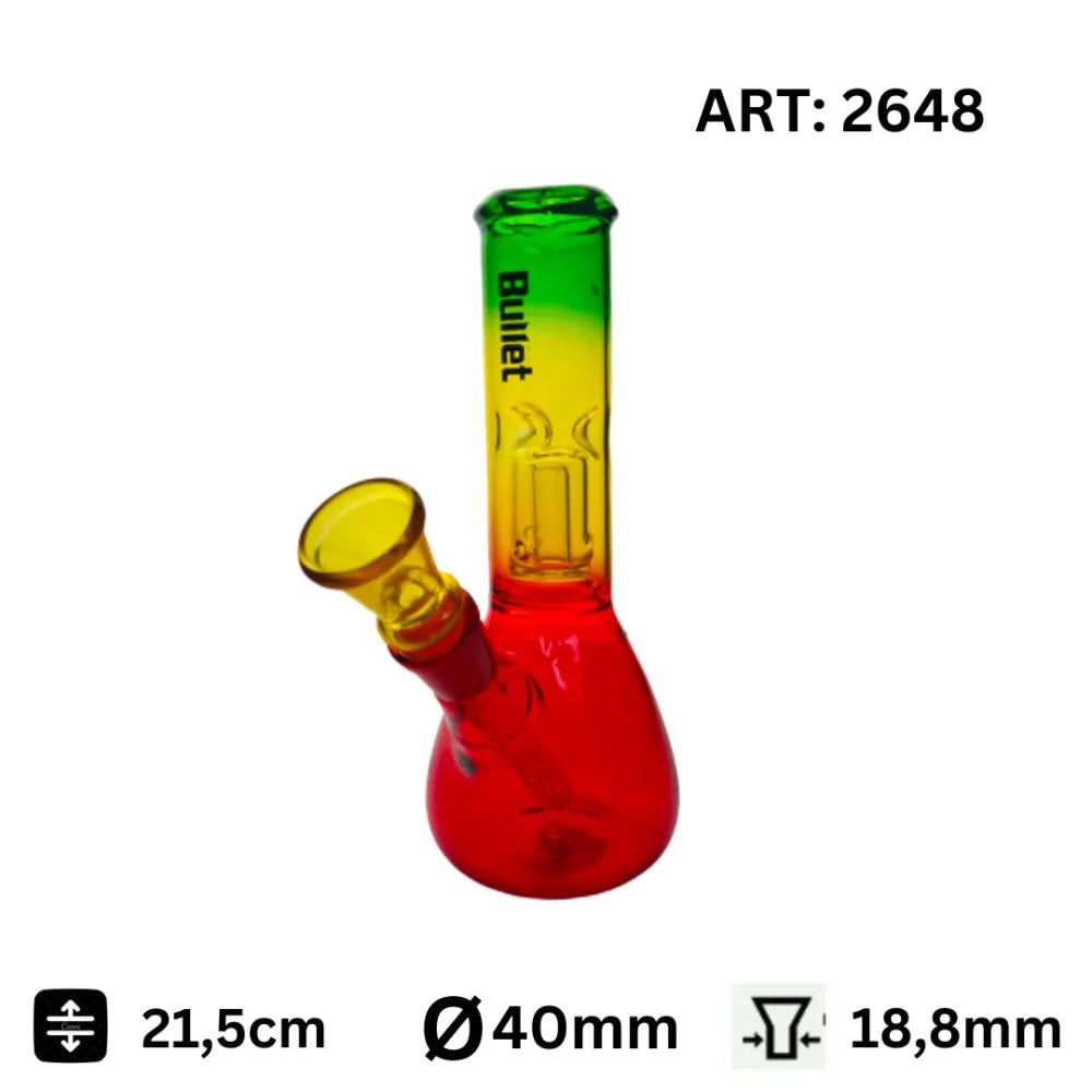 Glass Bong Rasta 21.5cm